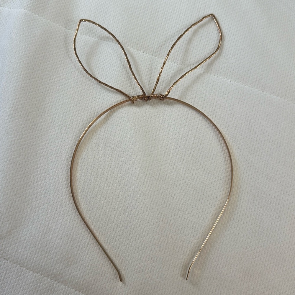 Gold metal bunny ears✨🐰